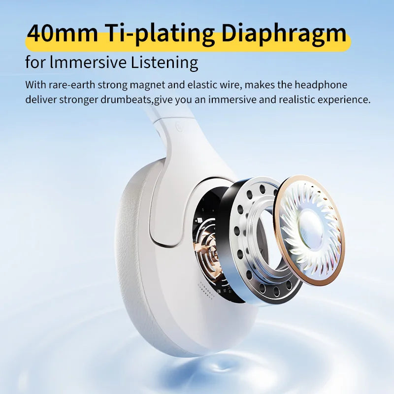 ANC Wireless Over-Ear Headphones – Foldable, Long Playtime