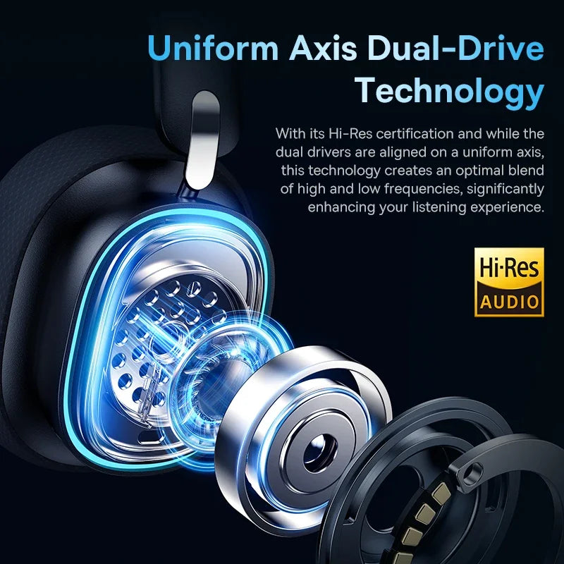 Wireless Gaming Headset with Mic – Dual-Mode & RGB Lights