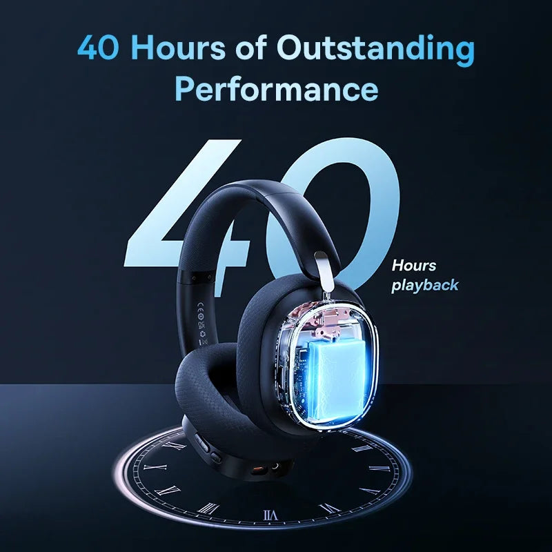 Wireless Gaming Headset with Mic – Dual-Mode & RGB Lights